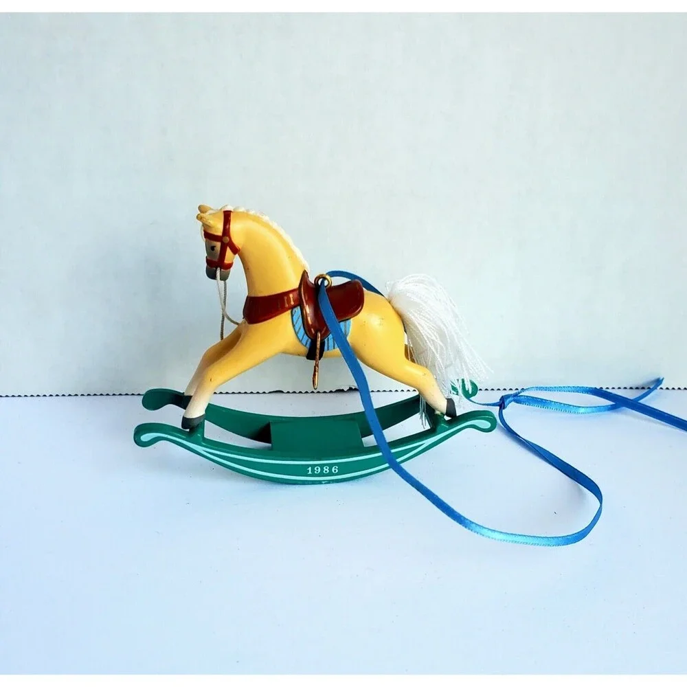 Hallmark Keepsake Ornament 1986 Rocking Horse Collectors Series Vintage Number 6